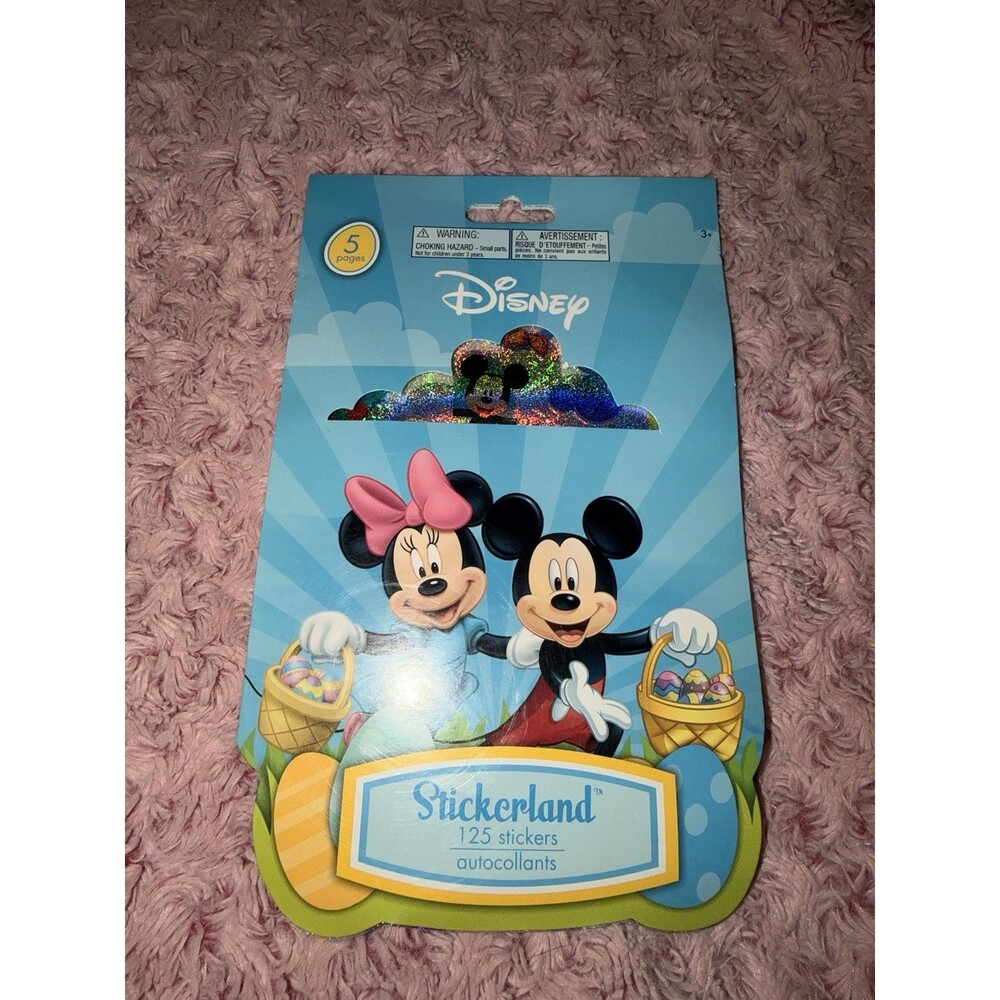 Disney Minnie & Mickey Easter 125 Stickers Holiday Goofy Donald Daisy Bunny Egg